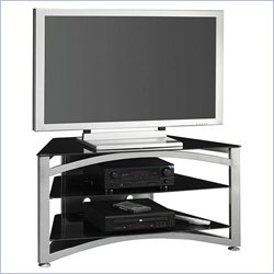 Bush Furniture Belize Collection 50 Inch Wood Plasma/LCD TV Stand in Pewter Finish