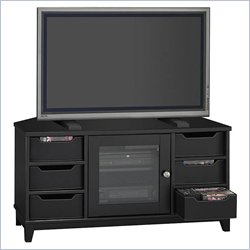 Bush Furniture 42 Inch Weston Collection Black Wood Corner Plasma/LCD TV Stand