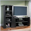 Bush Furniture Denali Wood Plasma/LCD TV Stand in Black Finish