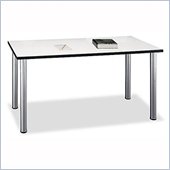 Bush Aspen Large 57 Rectangular Table in White Spectrum