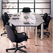 Bush Aspen Octagonal 8.9 Conference Table in White Spectrum