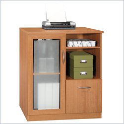 Bush Furniture Vantage Series Wood Storage Cabinet in Light Dragonwood