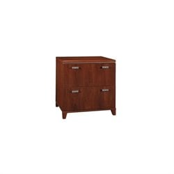 Bush Furniture Tuxedo 2 Drawer Lateral Wood File Storage Cabinet in Hansen Cherry