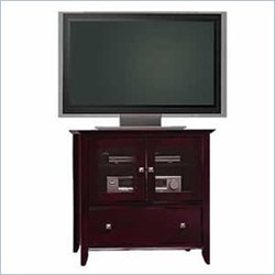 Bush Sonoma Tall TV Stand in Mocha Cherry