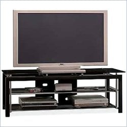 Bush Midnight Mist TV Stand in Textured Black