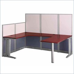 Bush Office in an Hour U Shaped Workstation 168553 SM2 Bush Office in an Hour U Shaped Workstation