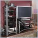 Bush Furniture Belize Audio Rack with 3 Fixed Shelves