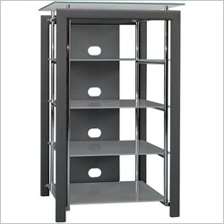 Bush Furniture Platinum Mist Audio Rack