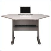 Bush Series A 42 Wood Corner Desk in Off-White