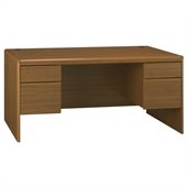 Bush Northfield Executive Wood Computer Desk in Dakota Oak