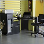 Bush Vantage Corner Wood Computer Desk in Black