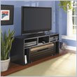 Bush Roam 60 Wood TV Stand in Black and Mocha