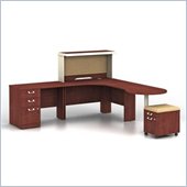 Bush Quantum Harvest Cherry Professional Right L-Shaped Desk