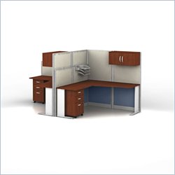 Bush Office-in-an-Hour 2 L-Workstation Configuration