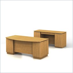 Bush Furniture Milano Golden Anigre Configuration