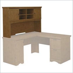 Bush Furniture Grove Park Computer Desk Hutch in Maple