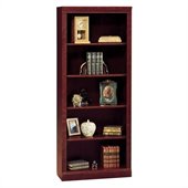 Bush Saratoga 5 Shelf 71H Wood Bookcase in Harvest Cherry