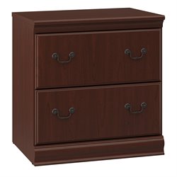 Bush Furniture Birmingham Executive 2 Drawer Lateral Wood File Cabinet in Harvest Cherry