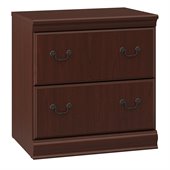 Bush Birmingham Executive 2 Drawer Lateral Wood File Cabinet in Harvest Cherry