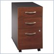 ADD TO YOUR SET: Bush Series C 3 Drawer Vertical Wood File Cabinet in Hansen Cherry