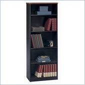 Bush Series A Hansen 5 Shelf Wood Bookcase in Galaxy Black