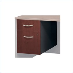 Bush Furniture Series C 2 Drawer Wood File Storage Pedestal in Hansen Cherry