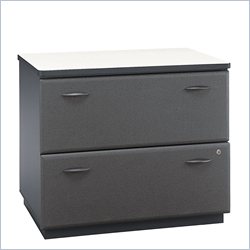 Bush Furniture Advantage Series 2 Drawer Lateral Wood File Storage Cabinet in Slate
