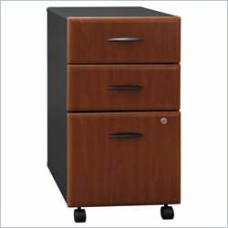 Bush Furniture Series A 3 Drawer Vertical Mobile File Storage Cabinet in Hansen Cherry... by Bush