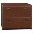 ADD TO YOUR SET: Bush Series A  2 Drawer Lateral Wood File Storage Cabinet in Hansen Cherry
