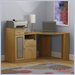 Bush Furniture Vantage Corner Home Office Wood Computer Desk in Light Dragonwood 