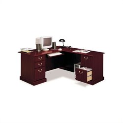 Bush Furniture Saratoga L-Shape and Lateral File Set