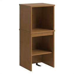 Bush Furniture Envoy Narrow Wood Hutch in Natural Cherry