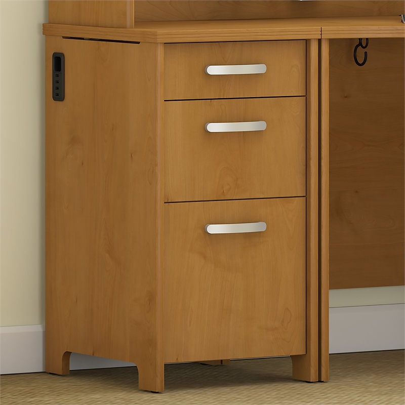 Bush Furniture Envoy 3 Drawer File in Natural Cherry PR76380