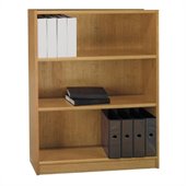 Bush Universal 48H 3 Shelf Wood Bookcase in Snow Maple
