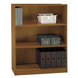 Bush Furniture Universal 48H 3 Shelf Wood Bookcase in Royal Oak