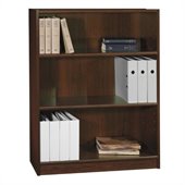 Bush Universal 48H 3 Shelf Wood Bookcase in Vogue Cherry