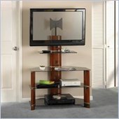 Bush Segments Wood Bedroom Height TV Stand in Rosebud Cherry