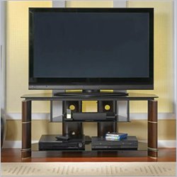 Bush Furniture Segments Wood TV Stand in Espresso