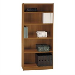 Bush Furniture Universal 72H 5 Shelf Wood Bookcase in Royal Oak