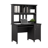 Bush Salinas Mission Desk with Hutch in Aged Tobacco