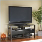 Bush Furniture Infuse Wood 3 in 1 Flat Panel TV Stand in Espresso