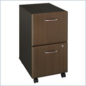 Bush Series A Two-Drawer File in Sienna Walnut/Bronze