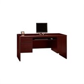 Bush Northfield Double Pedestal Wood Credenza in Harvest Cherry