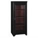 Bush Furniture Stanford Audio Cabinet with 2 Adjustable Shelves in Black and Cherry