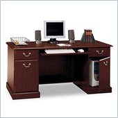 Bush Furniture Saratoga Executive Desk in Harvest Cherry Finish