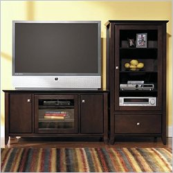 Bush Furniture Sonoma 50 Inch Wood Plasma/LCD TV Stand in Mocha Cherry