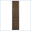 ADD TO YOUR SET: Bush Series A Vertical File Storage Cabinet in Sienna Walnut/Bronze