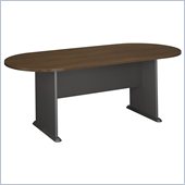 Bush Racetrack 611 Wood Conference Table in Sienna Walnut