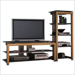 Bush Furniture Universal Collection Wood TV Stand and Audio Rack