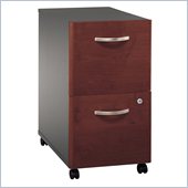 Bush Series C 2 Drawer Vertical Mobile Wood File Cabinet in Hansen Cherry